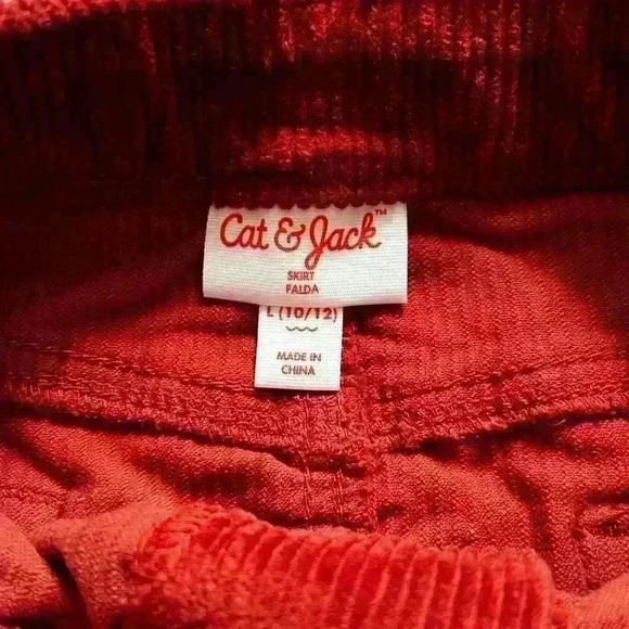 Cat & Jack Corduroy Girls Skirt Copper Brown - Picture 4 of 8